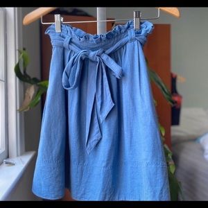 Anthropology blue skirt